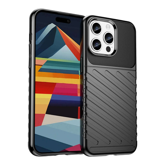 Hülle für iPhone 15 Pro Schwarz Handy Schutz Case Bumper - Bontalin refurb